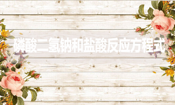 磷酸二氫鈉和鹽酸反應(yīng)方程式是什么？