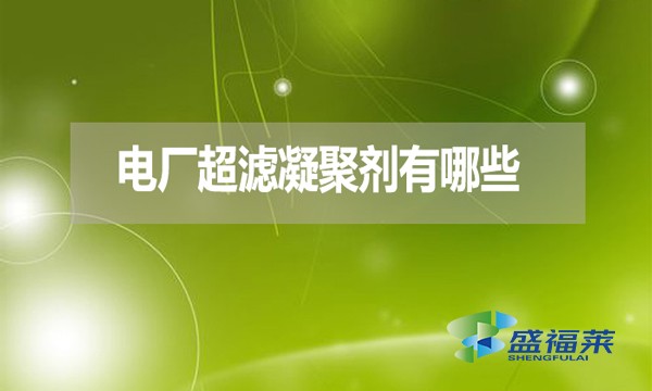 電廠超濾凝聚劑有哪些？