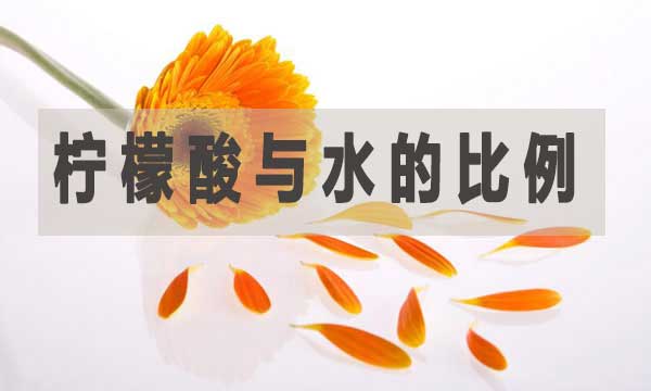 檸檬酸與水的比例是多少？如何調(diào)配？